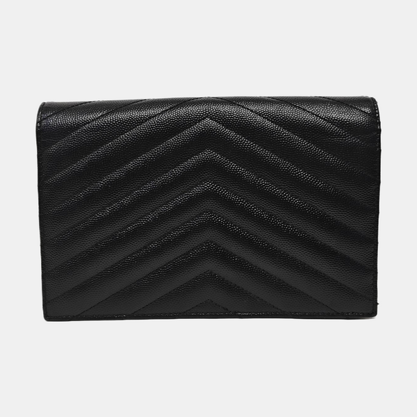 MONOGRAM WOC Chevron Calfskin Black