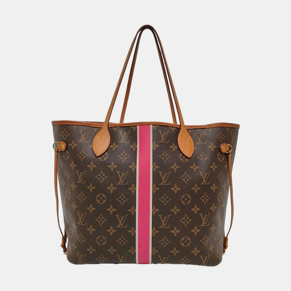 NEVERFULL MM Monogram Coated Canvas Brown