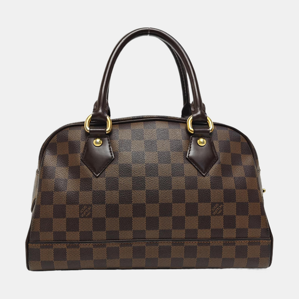 DUOMO Damier Ebene Coated Canvas Brown