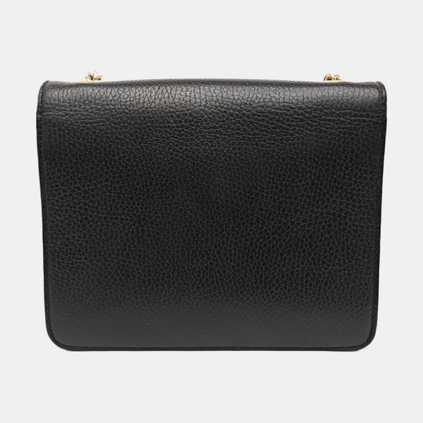 Interlocking G Small Calfskin Black