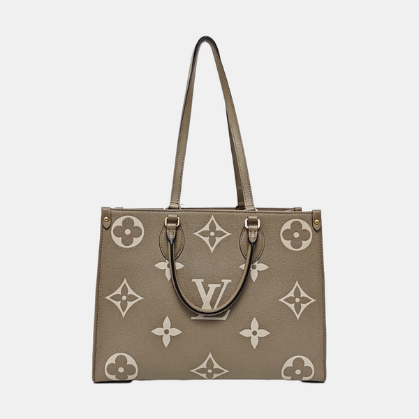 ONTHEGO MM Monogram Calfskin Gray