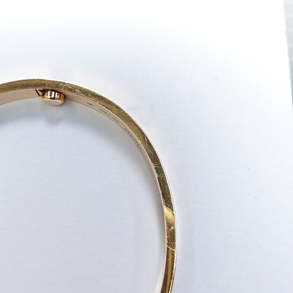 LOVE 18k Rose Gold Bangle