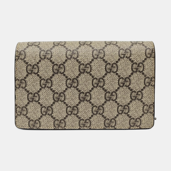 Dionysus Super Mini Monogram Coated Canvas Beige