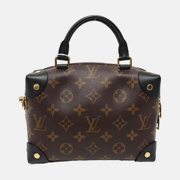 PETITE MALLE Monogram Coated Canvas Brown