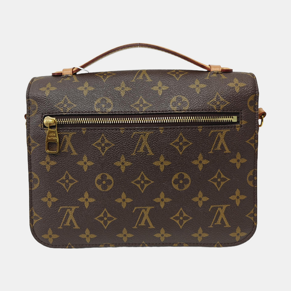 MÉTIS MM Monogram Coated Canvas Brown