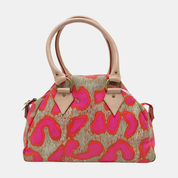 Canvas Top Handle Bag Multicolor