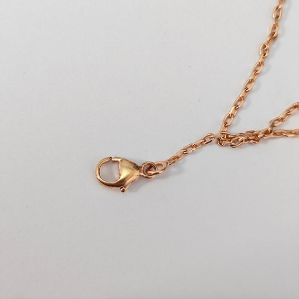 Pop H Metal Rose Gold Necklace