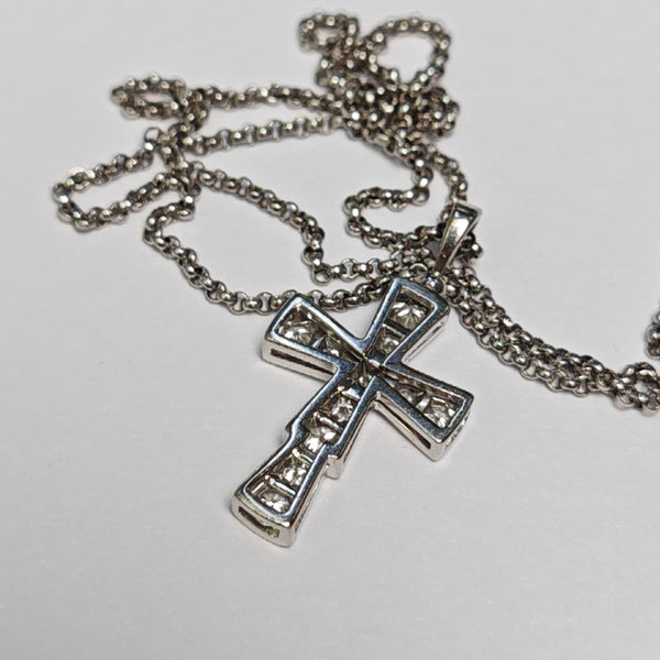 CROCE 18k White Gold Silver Necklace