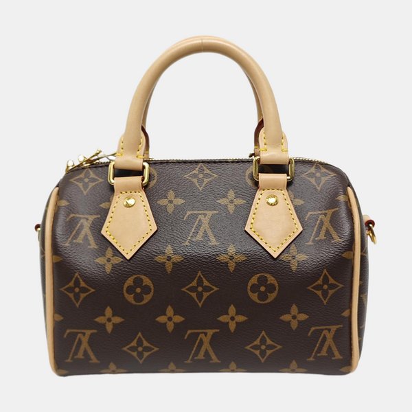 SPEEDY 20 Monogram Coated Canvas Brown