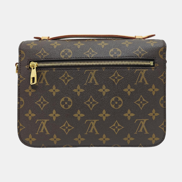 MÉTIS MM Monogram Coated Canvas Brown