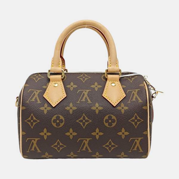 SPEEDY 20 Monogram Coated Canvas Brown