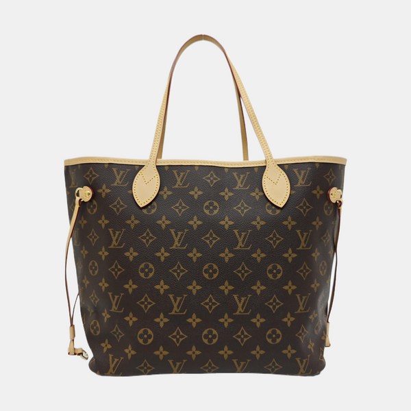 NEVERFULL MM Monogram Coated Canvas Brown