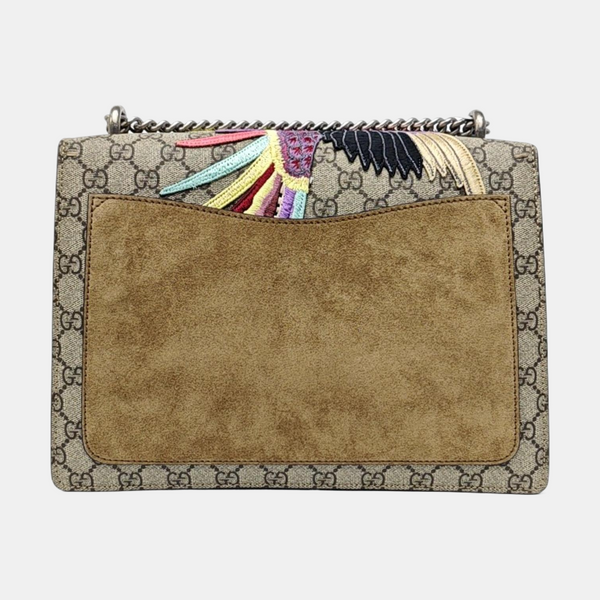 Dionysus Medium Monogram Coated Canvas Beige