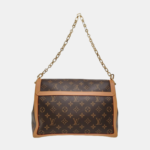 DAUPHINE GM Monogram Coated Canvas Brown