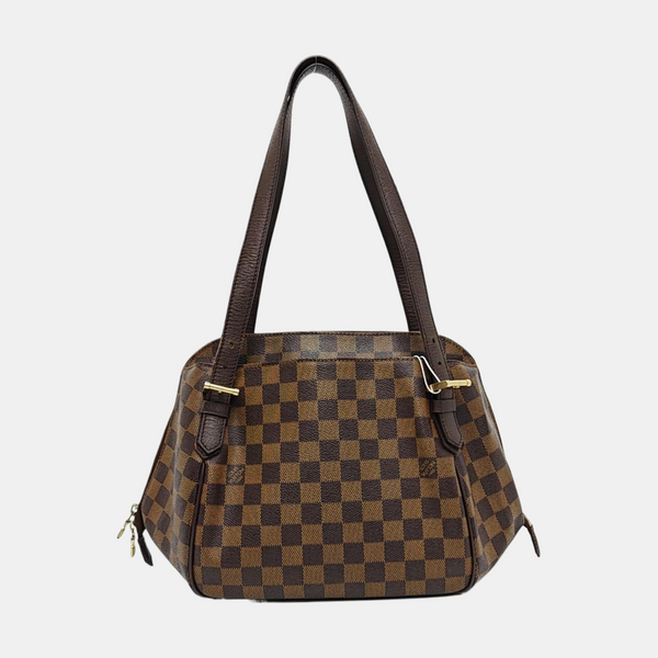 RIVINGTON Damier Ebene Coated Canvas Brown