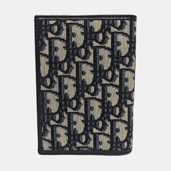 30 Montaigne Canvas Blue Wallet