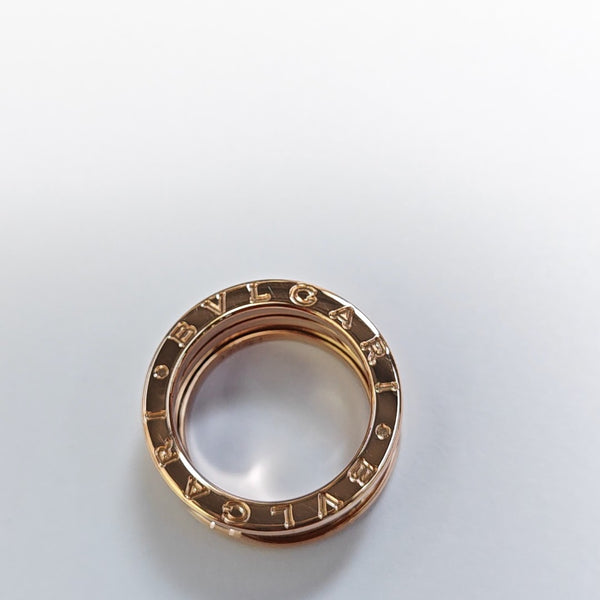 B.ZERO1 18k Rose Gold Ring EU 49