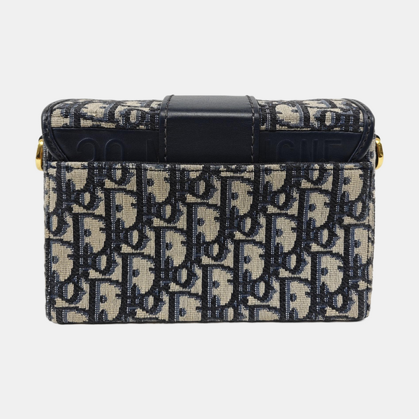 30 Montaigne Mini Oblique Canvas Blue