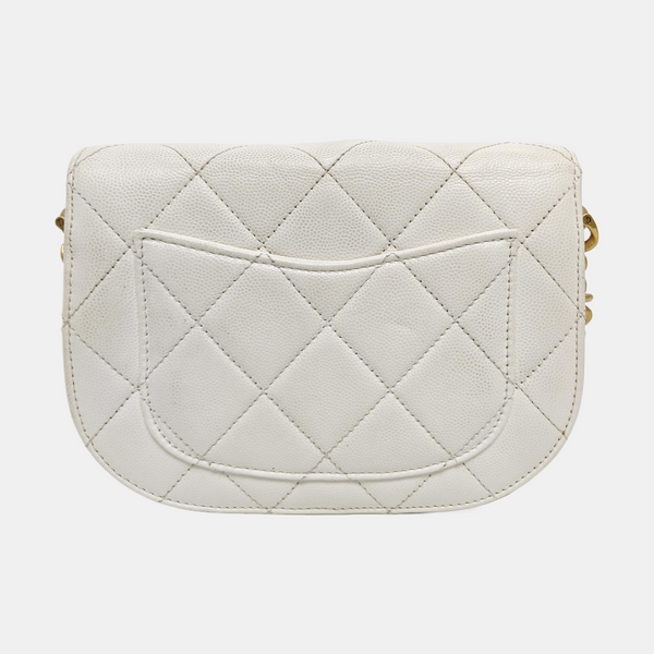 Quilted Calfskin White
