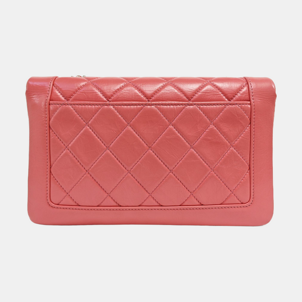 Quilted Calfskin Shoulder Bag Pink