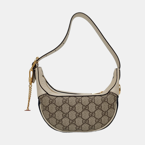 Ophidia Mini Monogram Coated Canvas Beige