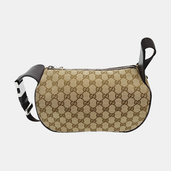Monogram Canvas Shoulder Bag Beige