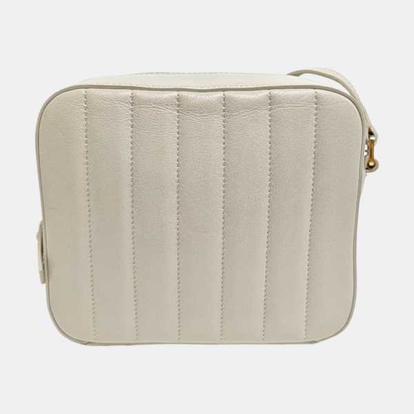 VICKY Quilted Calfskin White