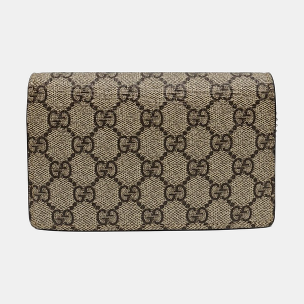 Dionysus Super Mini Monogram Coated Canvas Beige