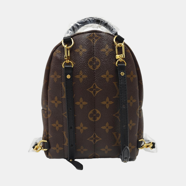 PALM SPRINGS Mini Monogram Coated Canvas Brown