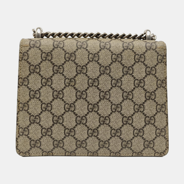 Dionysus Mini Monogram Coated Canvas Beige