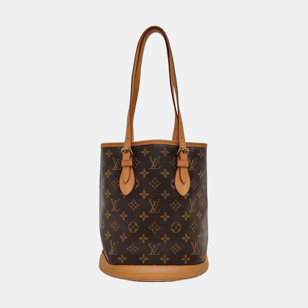 BUCKET PM Monogram Coated Canvas Brown