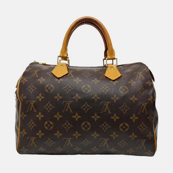 SPEEDY 30 Monogram Coated Canvas Brown