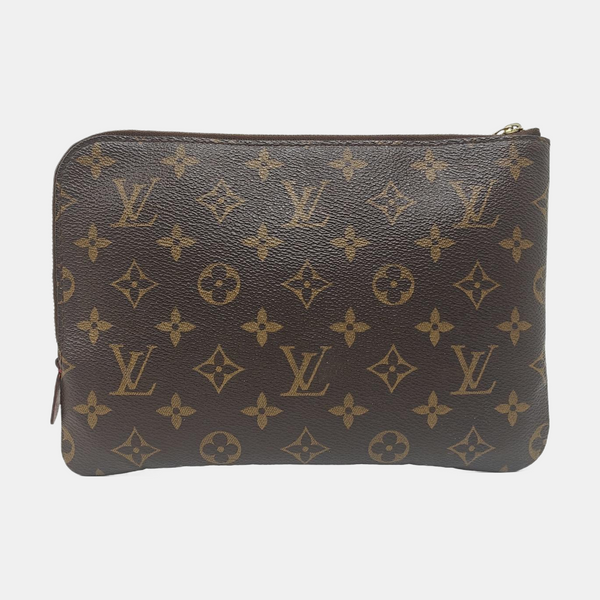 Etui Voyage PM Monogram Coated Canvas Brown