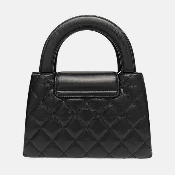 KELLY Mini Quilted Calfskin Black