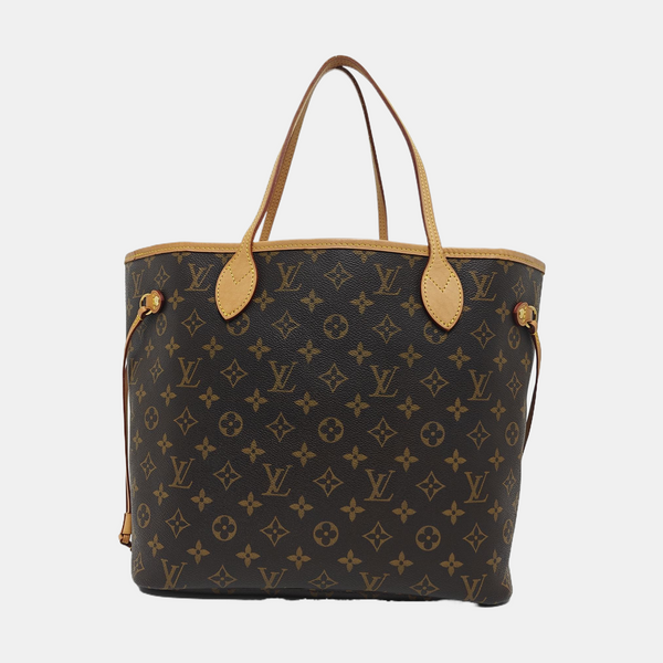 NEVERFULL MM Monogram Coated Canvas Brown
