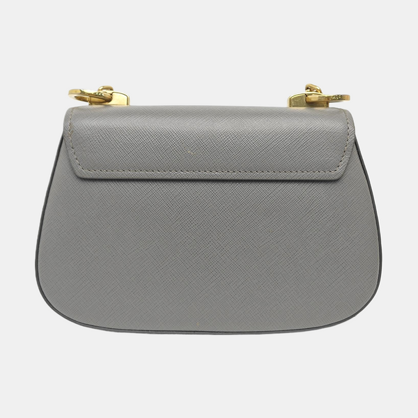 Calfskin Shoulder Bag Gray
