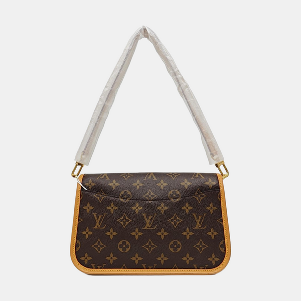 DIANE Monogram Coated Canvas Brown