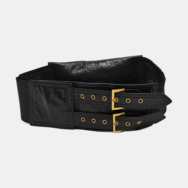 Saddle Small Calfskin Black
