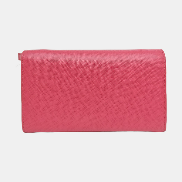 Saffiano Calfskin Shoulder Bag Pink