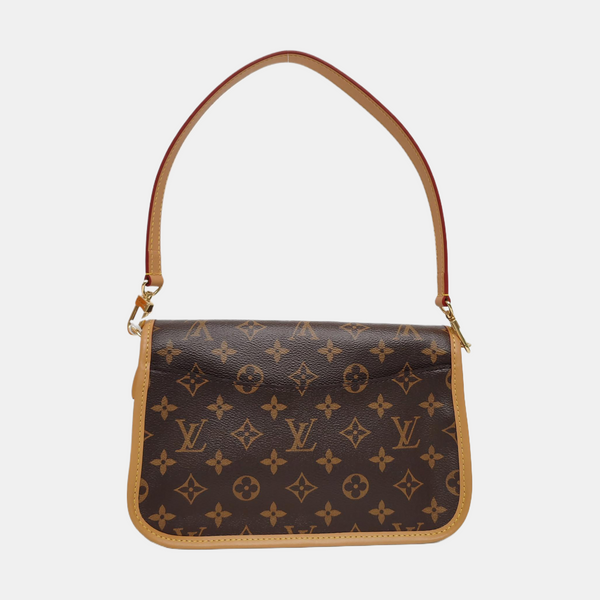 DIANE Monogram Coated Canvas Brown