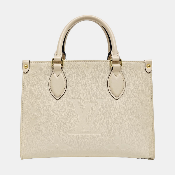 ONTHEGO PM Monogram Calfskin Beige