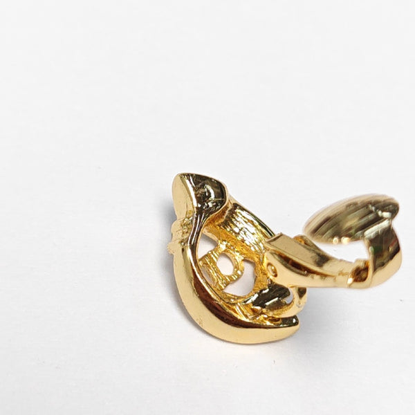 Petit CD Lab-Grown Diamond Gold Clip On Earrings