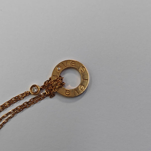 LOVE 18k Rose Gold Necklace