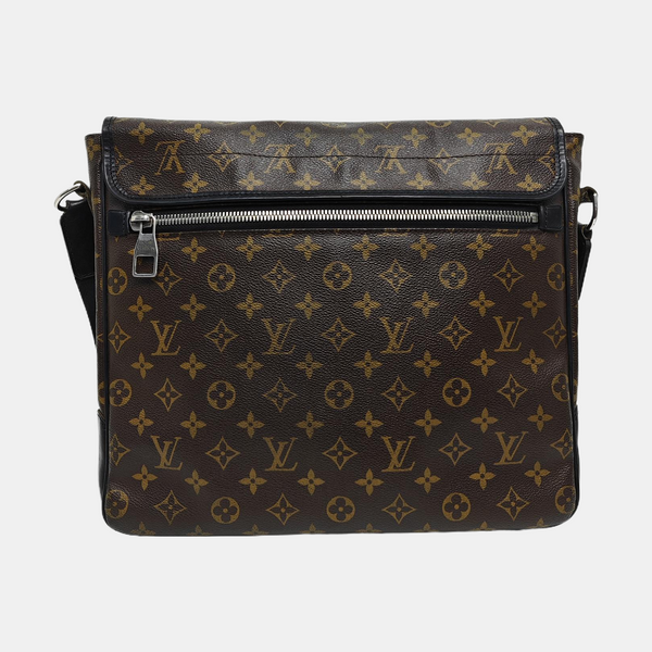 BASS Monogram Coated Canvas Brown