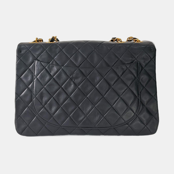 Maxi Quilted Calfskin Black