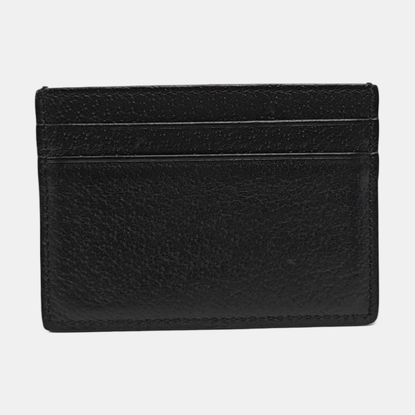 Animalier Calfskin Black Card Holder