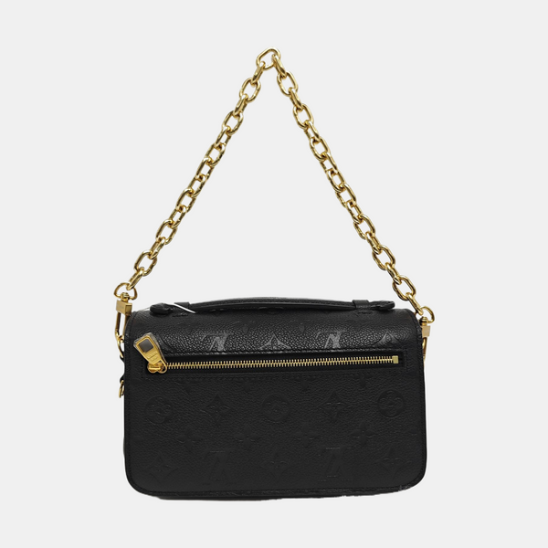 MÉTIS EAST WEST Monogram Calfskin Black