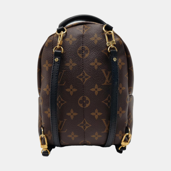 PALM SPRINGS Mini Monogram Coated Canvas Brown