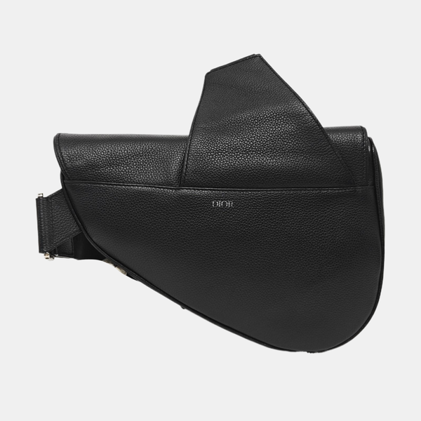 Saddle Medium Calfskin Black
