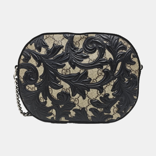 Monogram Coated Canvas Shoulder Bag Brown